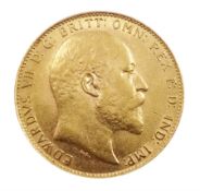 King Edward VII 1907 gold full sovereign coin