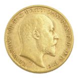 King Edward VII 1905 gold half sovereign coin