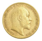 King Edward VII 1905 gold half sovereign coin