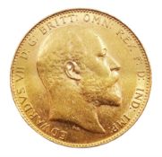 King Edward VII 1910 gold full sovereign coin