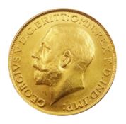 King George V 1917 gold full sovereign coin