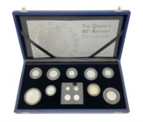 The Royal Mint United Kingdom 2006 The Queen's 80th Birthday silver coin collection