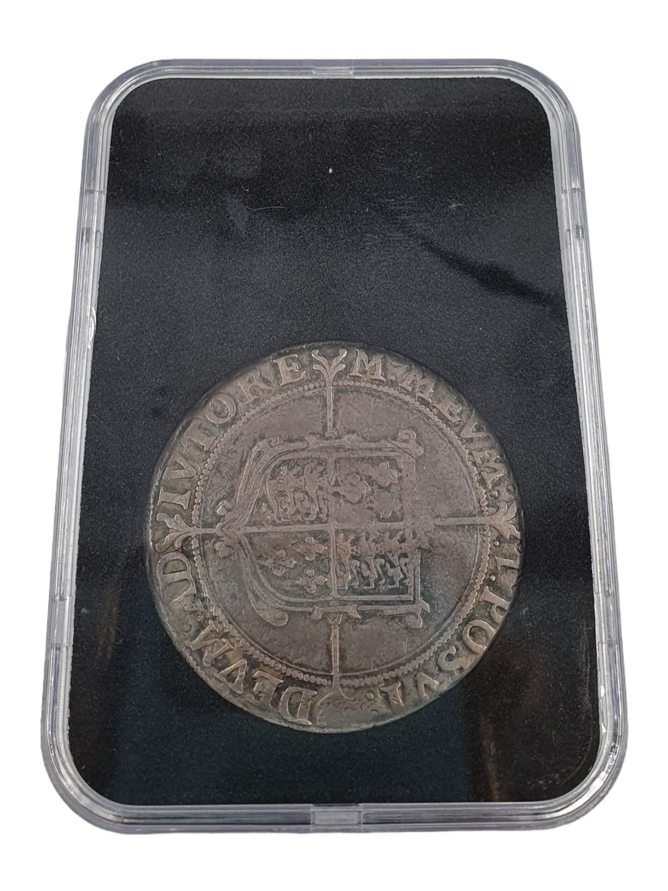 Elizabeth I (1558-1603) silver crown coin - Image 2 of 3