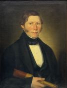English School (Mid 19th century): 'Capt. Mark Weighill of the Brig Aid of Whitby' half length portr