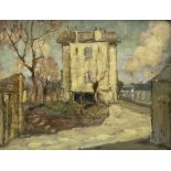 David Russell Anderson RSW (Scottish 1884-1976): 'A Farm near Paris' oil on panel signed