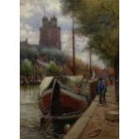 John Dobby Walker (British 1863-1925): The Grote Kerk Dordrecht Netherlands