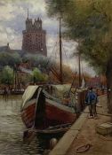 John Dobby Walker (British 1863-1925): The Grote Kerk Dordrecht Netherlands