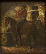 Scottish School (18th century): Seated Rider with Horn