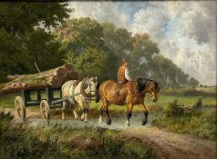 Attrib. William Shayer (British 1787-1879): Logging Team