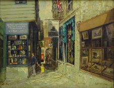 Godwin Bennett (British 1888-1960): Antique Shops - The Lanes Brighton