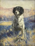 Henry Charles 'Hal' Bevan-Petman (Scottish 1894-1980): Portrait of a Spaniel