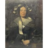 English School (17th/18th century): Half length Portrait of a Lady