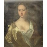 English School (18th century): Half length Portrait of a Lady
