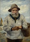 David W Haddon (British fl.1884-1914): The Old Fisherman