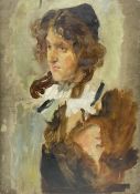 Arthur Paine Garratt (British 1873-1955): Bust Portrait Study