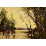 Thomas (Tom) Edwin Mostyn ROI RWA RCA (British 1864-1930): Wooded Landscape