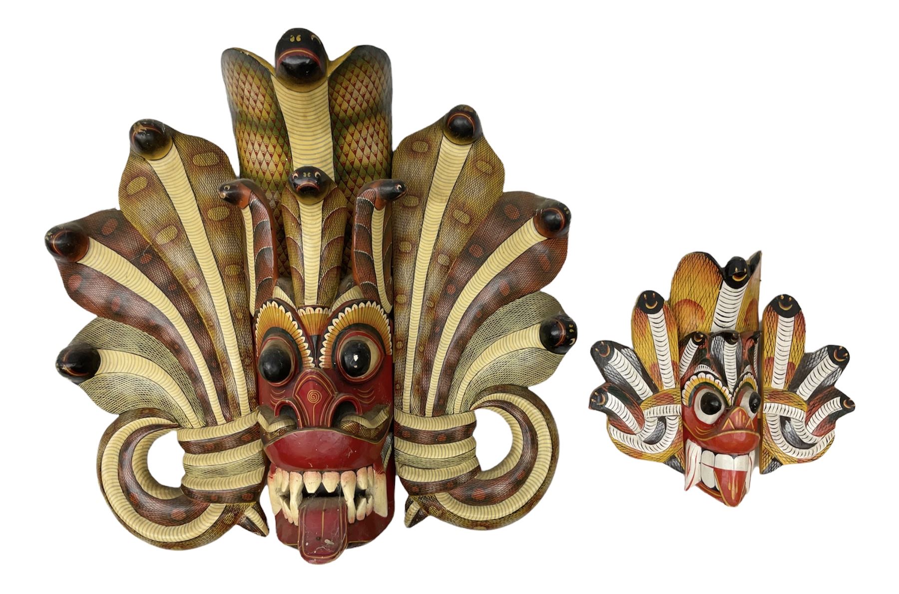 Sri Lankan Cobra mask depicting the demon Naga Raksha