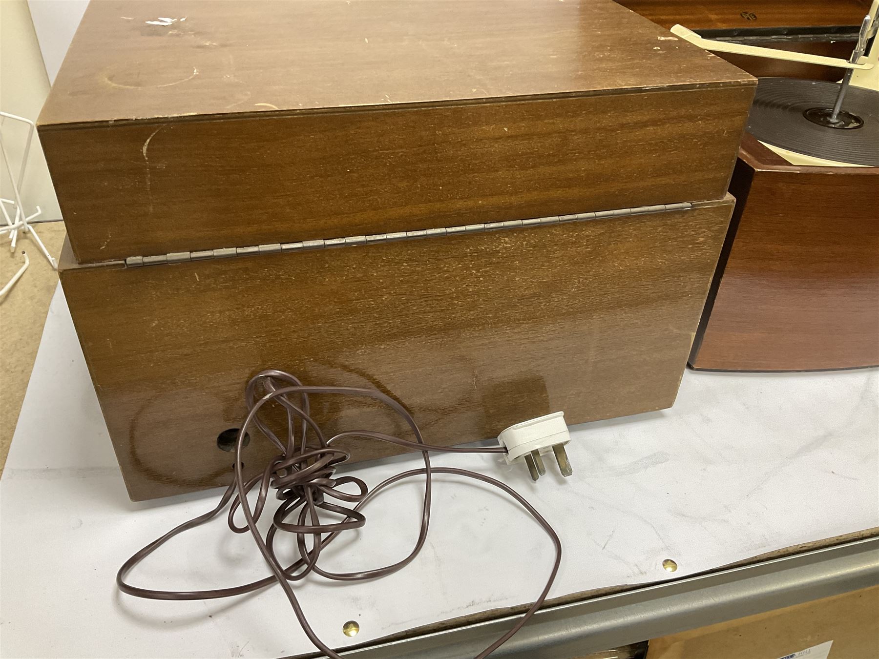 Three 1950s Pye Black Box Hi-Fi gramophones in mahogany cases - Image 4 of 11