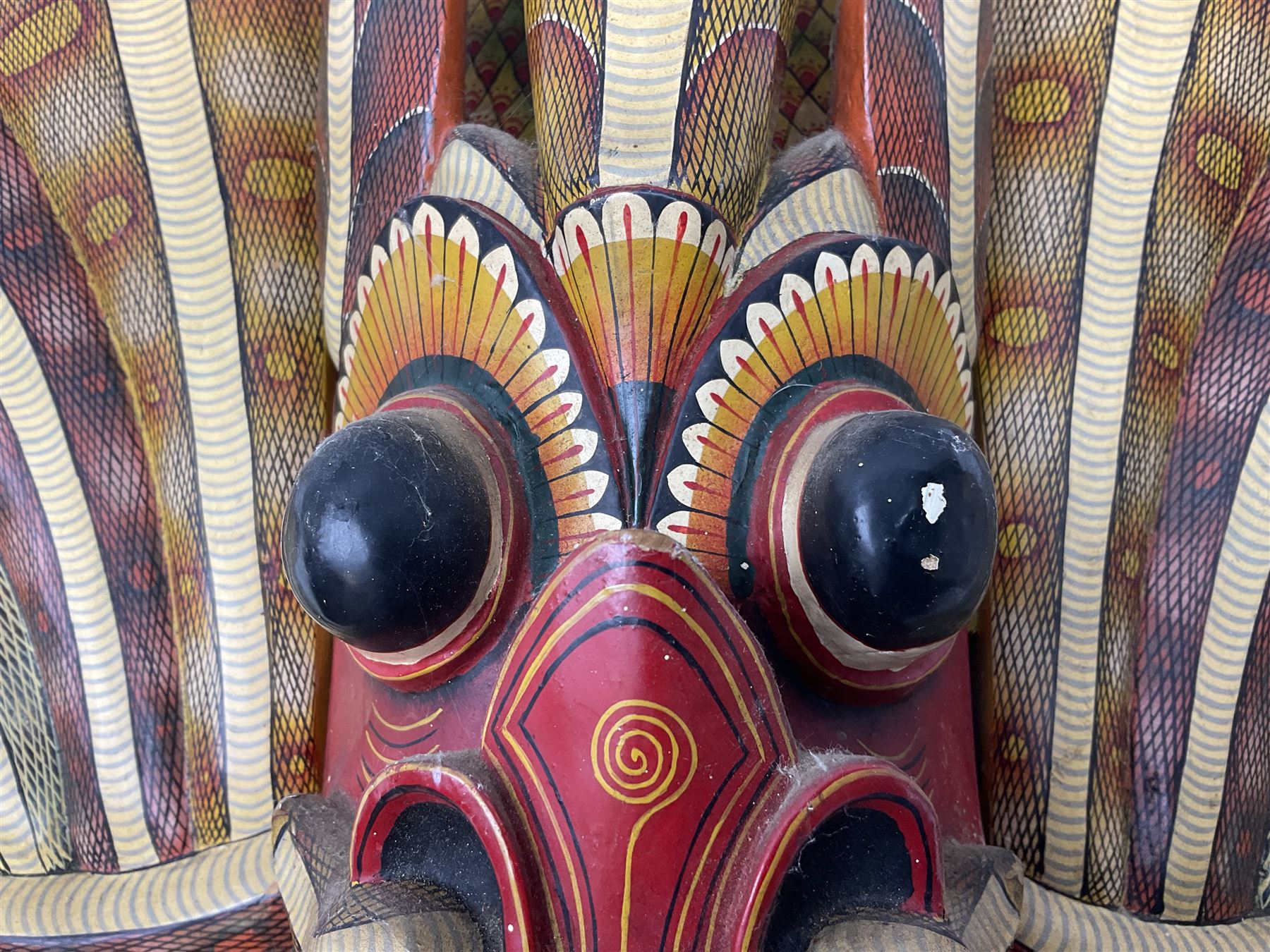 Sri Lankan Cobra mask depicting the demon Naga Raksha - Image 6 of 7