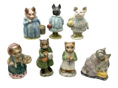 Seven Beswick Beatrix Potter figures