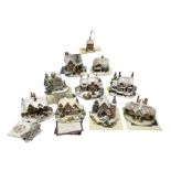 Ten Lilliput Lane winter (snowed) cottages