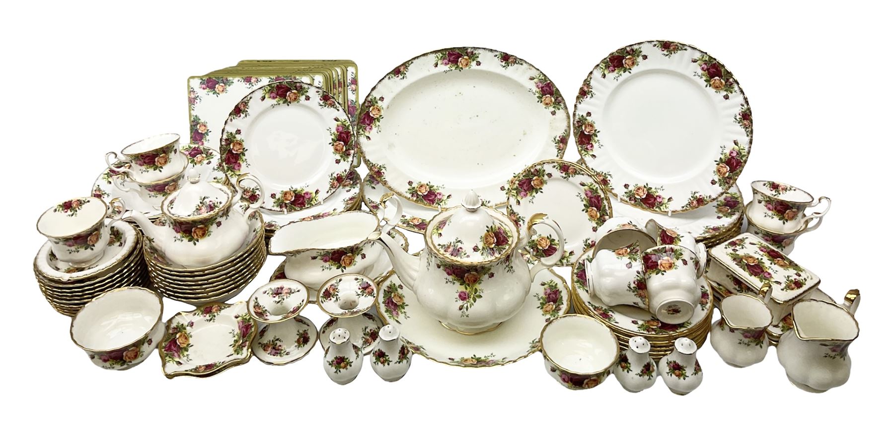 Royal Albert 'Old Country Roses' pattern tea and dinner service for eight
