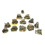 Thirteen limited edition Lilliput Lane cottages