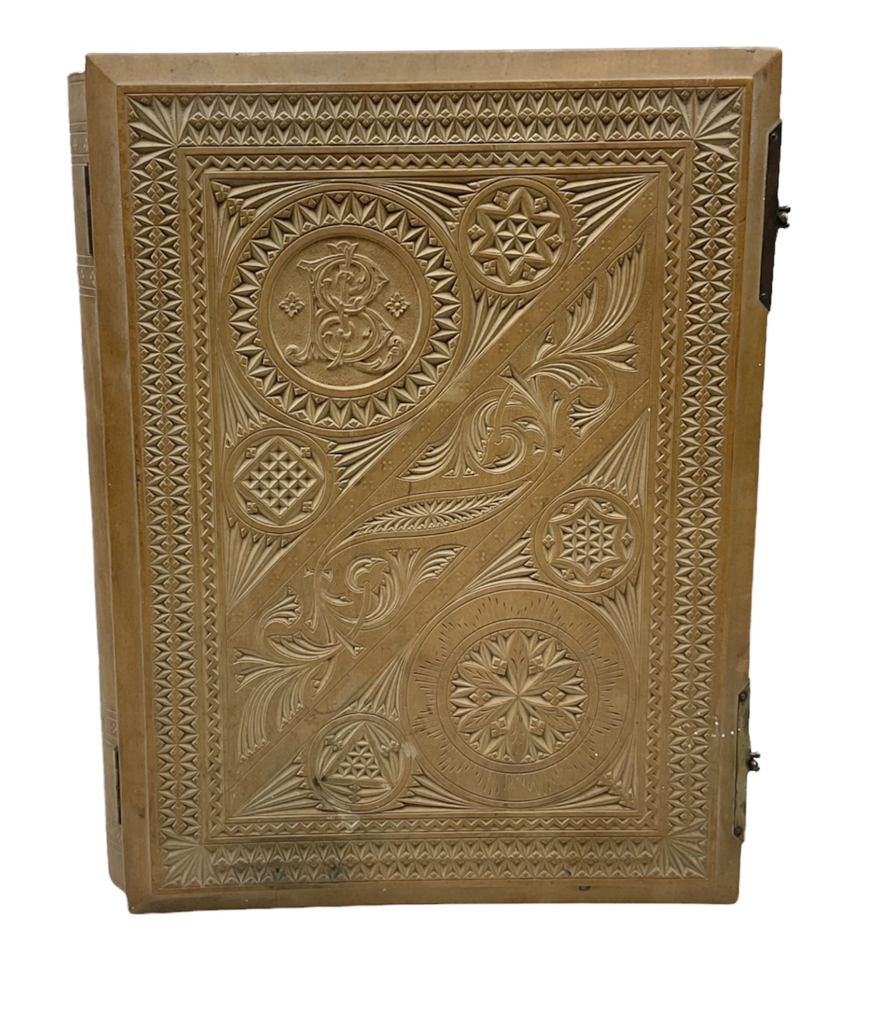 Edwardian sycamore bible box