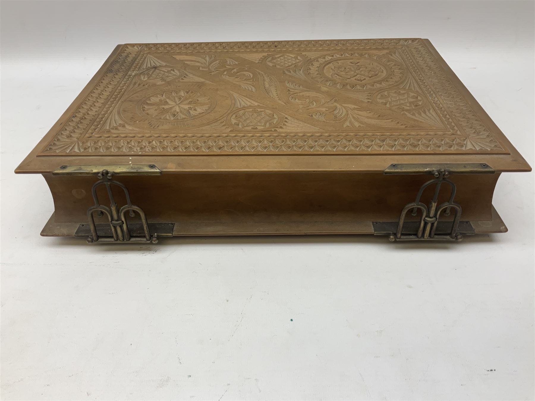 Edwardian sycamore bible box - Image 3 of 5