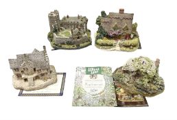 Four limited edition Lilliput Lane cottages