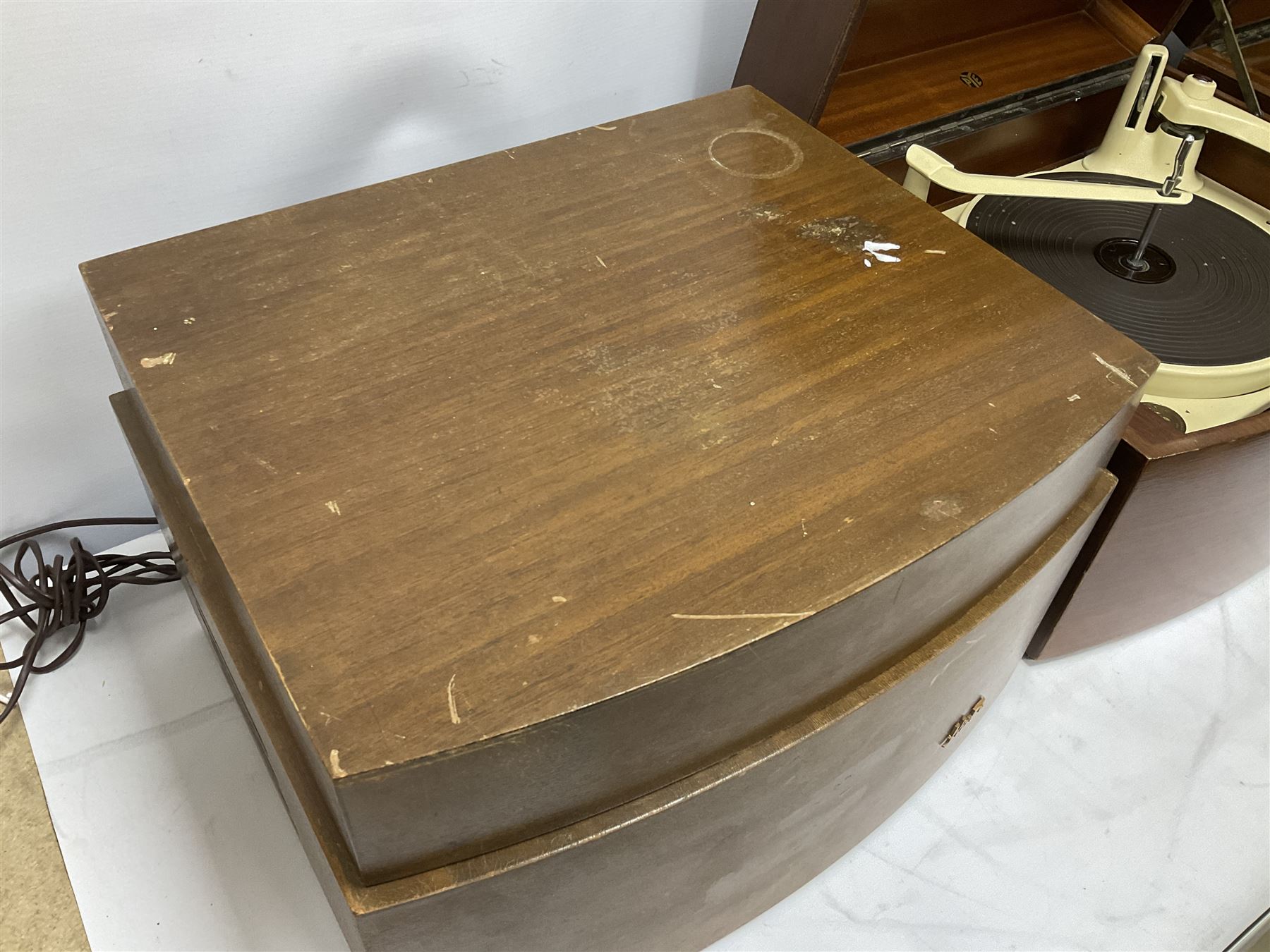 Three 1950s Pye Black Box Hi-Fi gramophones in mahogany cases - Image 3 of 11
