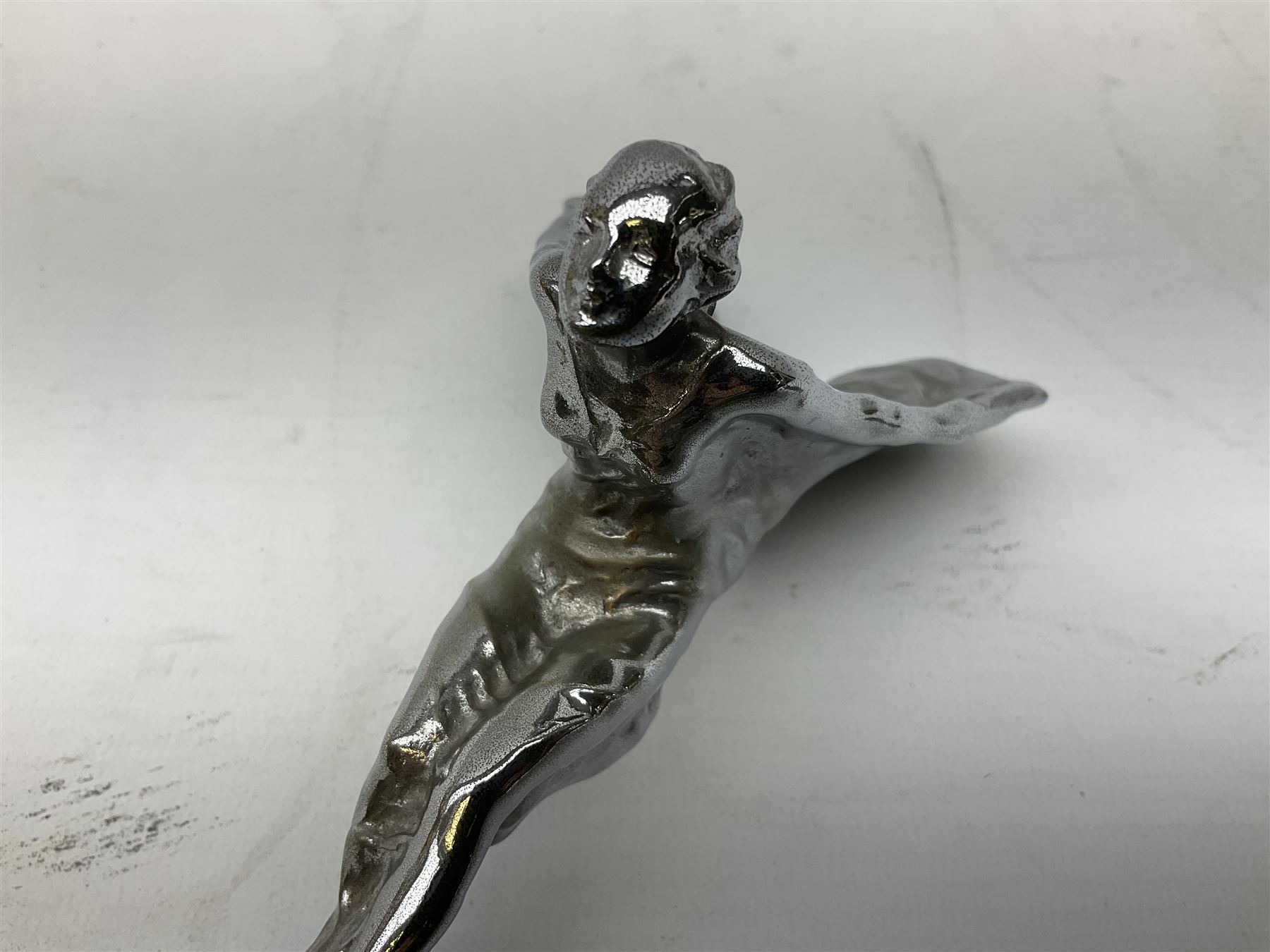 Chromium plated Rolls Royce Spirit of Ecstasy style car mascot; unmounted H12cm - Image 5 of 6