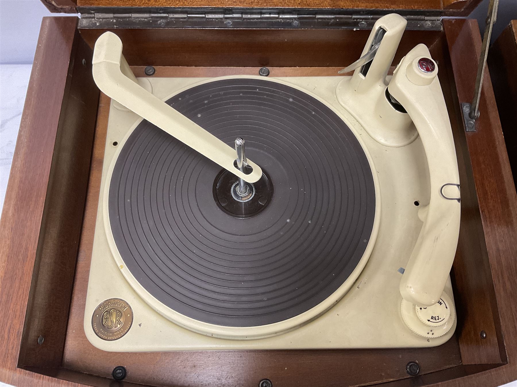 Three 1950s Pye Black Box Hi-Fi gramophones in mahogany cases - Image 5 of 11