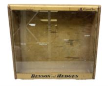 Benson and Hedges countertop glazed display cabinet