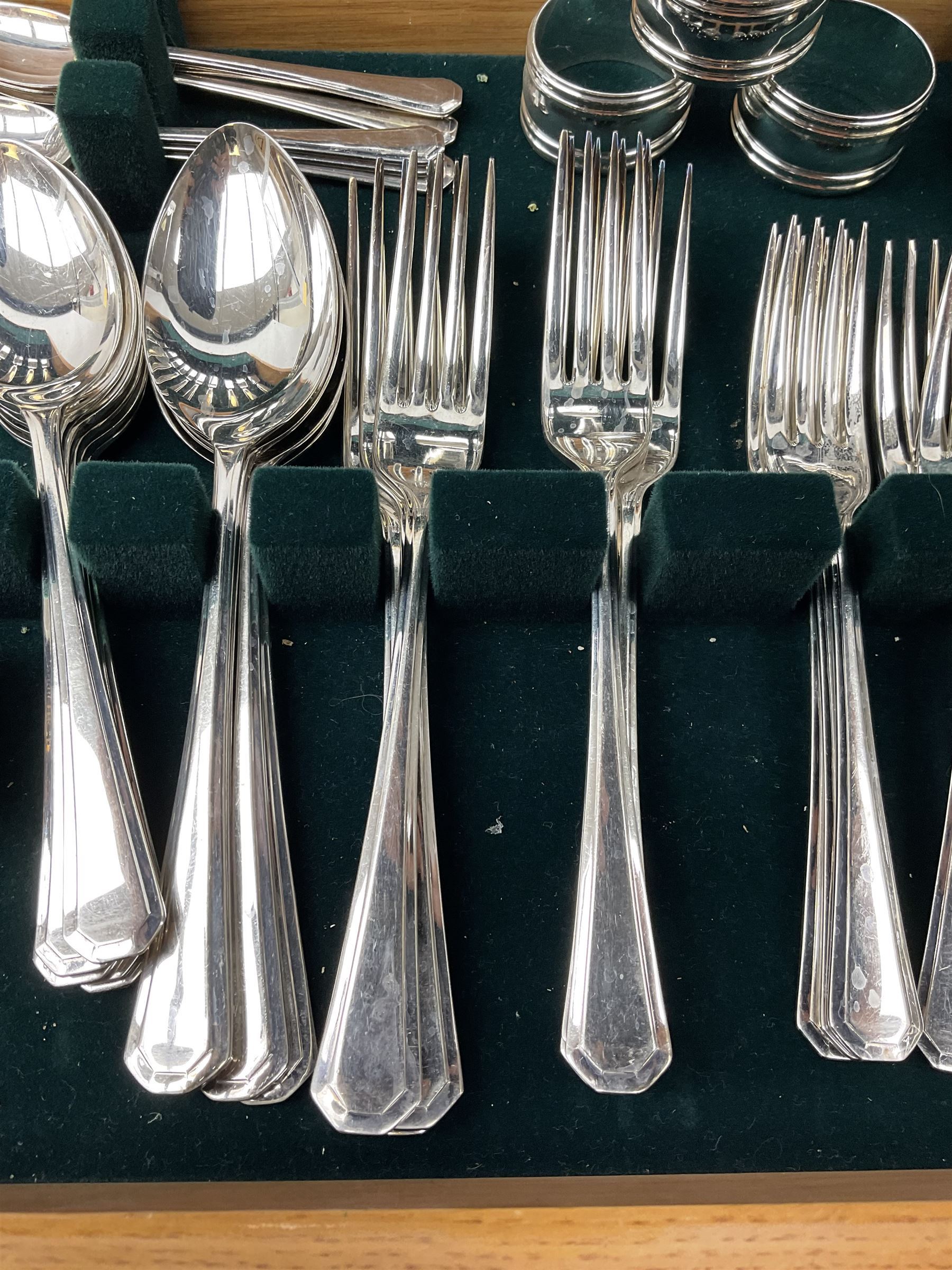 K. Bright Ltd cased canteen of silver plated cutlery - Image 2 of 4
