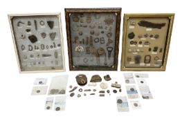 Collection of metal detecting finds