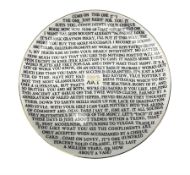 Grayson Perry RA (b.1960) 100% Art plate