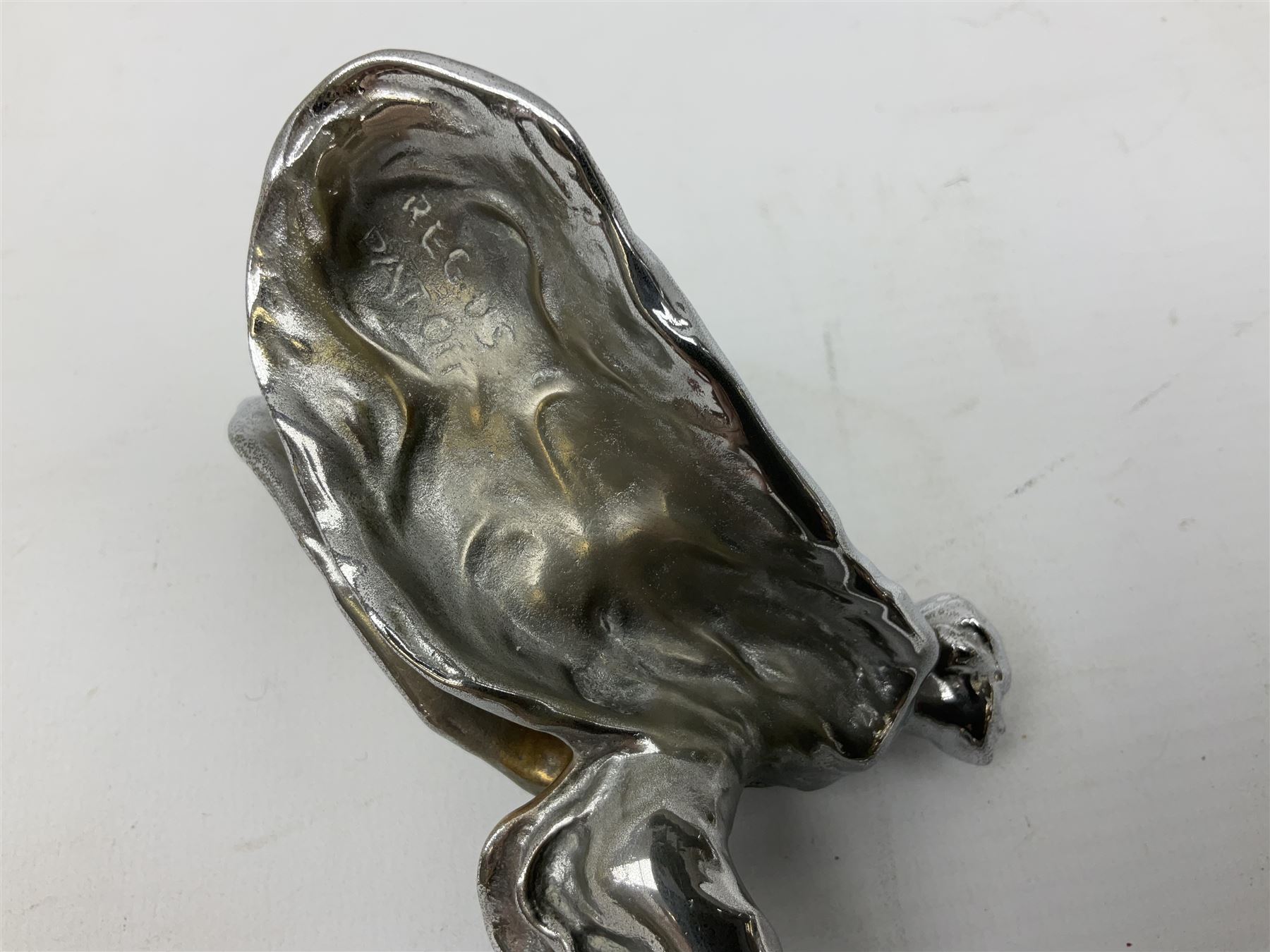 Chromium plated Rolls Royce Spirit of Ecstasy style car mascot; unmounted H12cm - Image 3 of 6