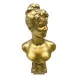 Composite gilt bust of a lady