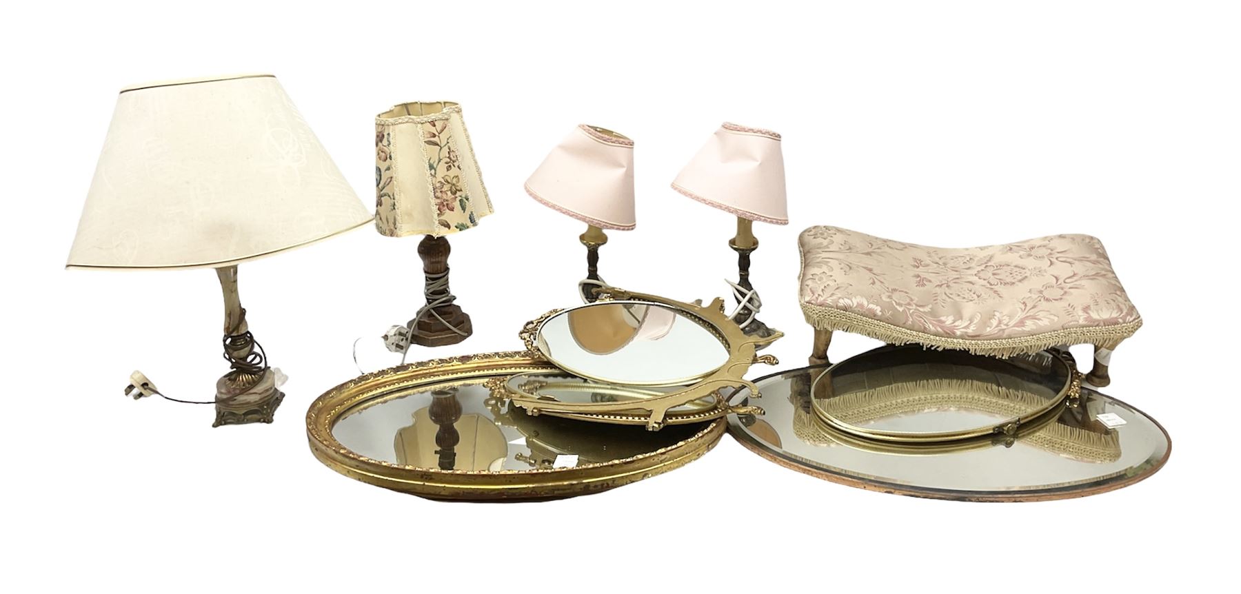 Three decorative mirrors