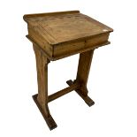 Pitch pine school/clerks desk