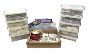 Large collection of materials and equipment relating to paper craft