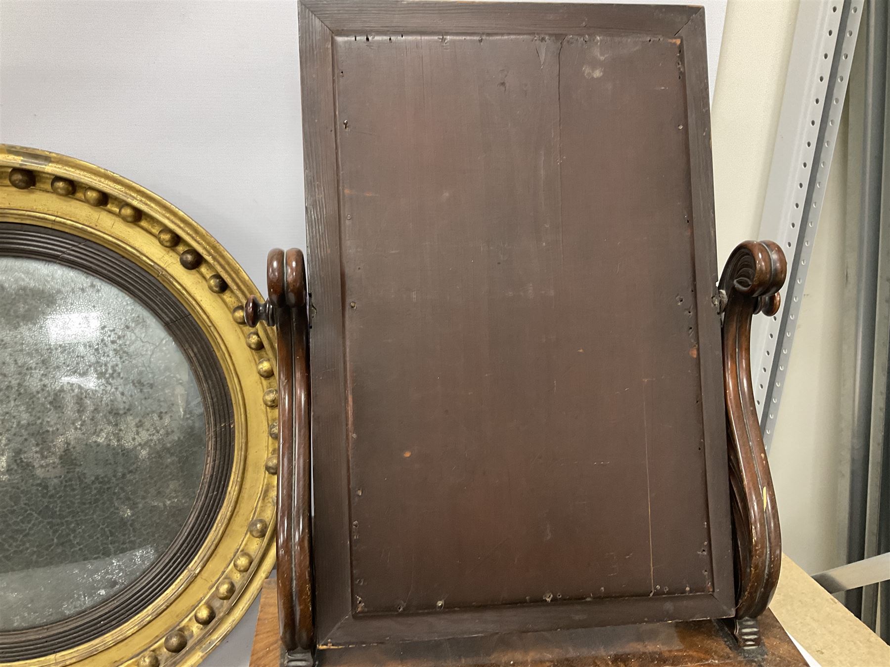 Walnut dressing table mirror - Image 5 of 5