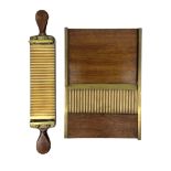 Mahogany and brass pharmacists pill dispenser