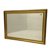 Rectangular gilt framed wall mirror