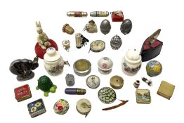 Collection of sewing accessories to include various tape measures