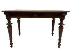 Victorian walnut centre table