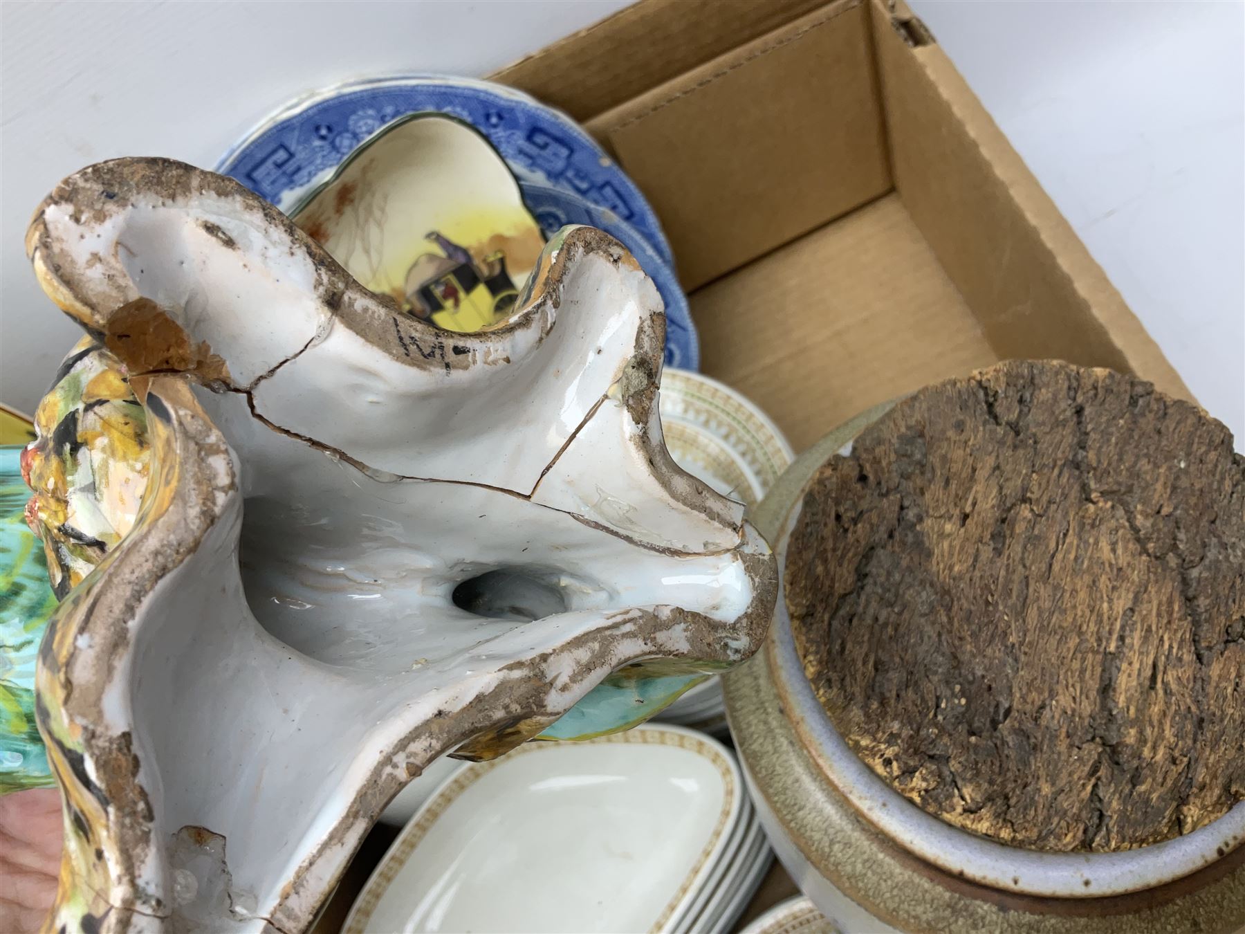 Set of three graduating stoneware jars with cork lids - Image 11 of 11