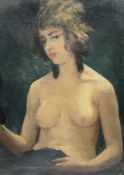 English School (19th/20th century): Female Nude Portrait