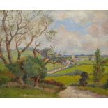 H Taylor Green (British exh.1937): Village and Country Road